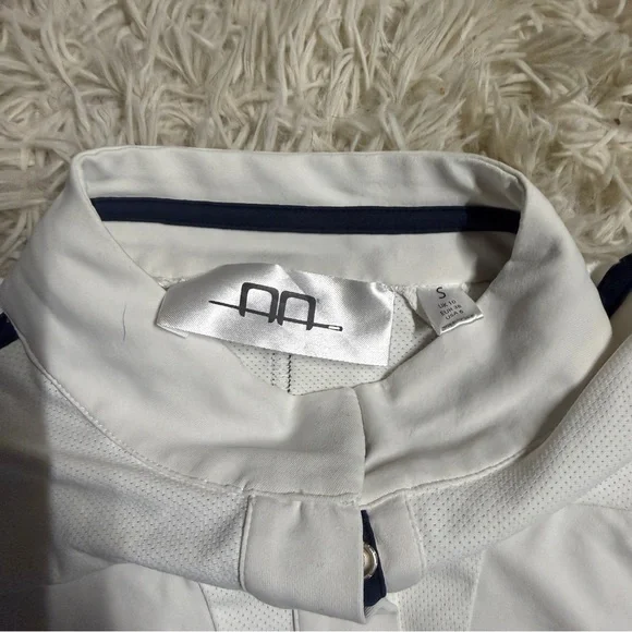 Women’s Small White Alessandro Albanese Short Sleeve Horseback Riding Show Shirt - Picture 4 of 4